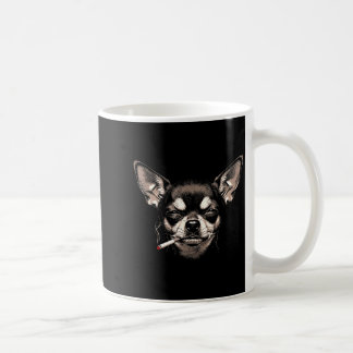 Rolig Chihuahua-meme om hund som röker cigarett fö Kaffemugg