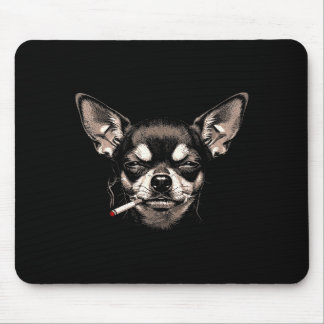 Rolig Chihuahua-meme om hund som röker cigarett fö Musmatta
