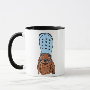 Rolig Chihuahua-meme som bär Croc-mugg Mugg
