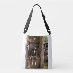 Rolig Chihuahua Selfie Gård Crossbody Väska