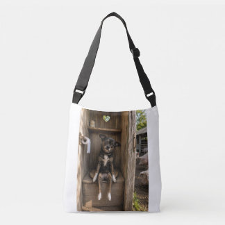 Rolig Chihuahua Selfie Gård Crossbody Väska