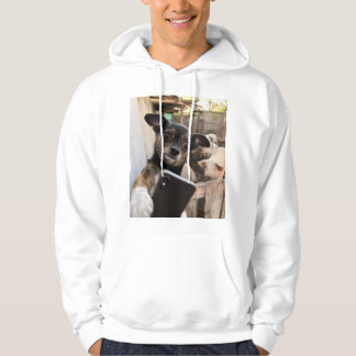 Rolig Chihuahua Selfie Gård Hoodie