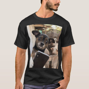 Rolig Chihuahua Selfie Gård T-Shirt