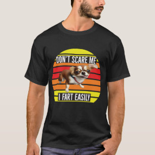 Rolig Chihuahuashirt för hundar - Skräms inte jag T Shirt