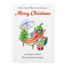 Rolig Chili på Solstol Personlig jul