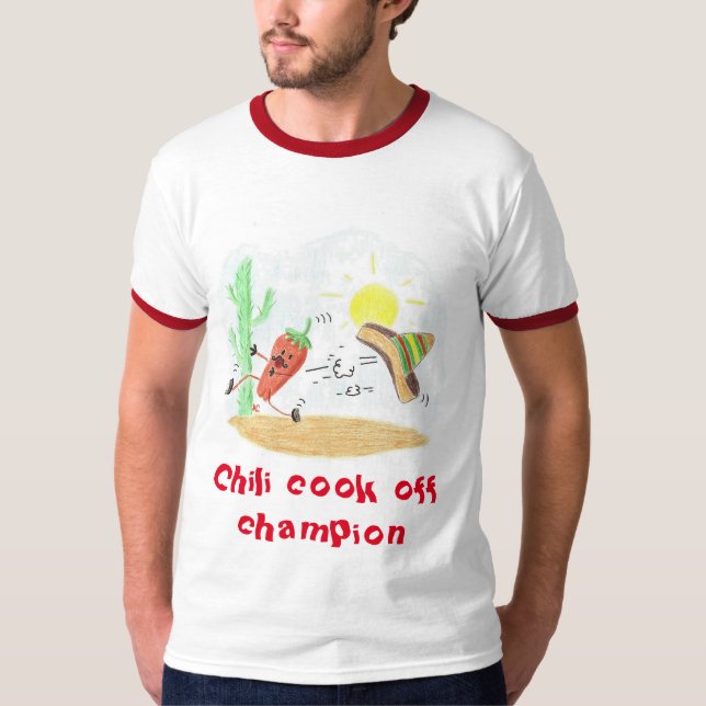 Rolig chilikock av mästaremanart-skjortan tee shirt (Framsida)