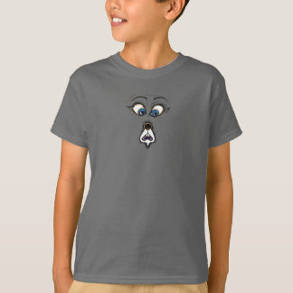 Rolig Chockad Tecknad Ansikte T-Shirt