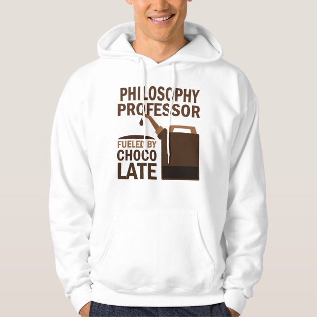 Rolig) choklad för filosofiprofessor ( sweatshirt (Framsida)