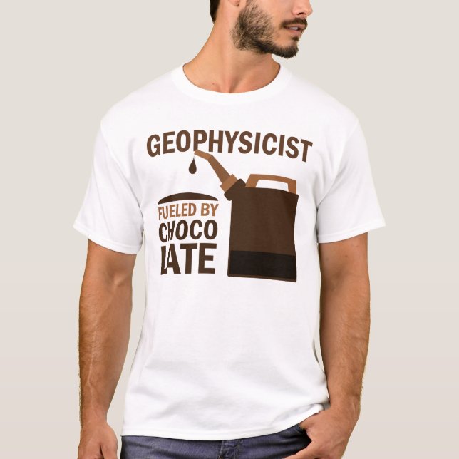 Rolig) choklad för Geophysicist ( T-shirt (Framsida)