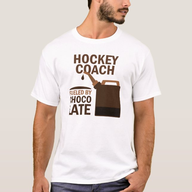 Rolig) choklad för hockeylagledare ( t shirt (Framsida)