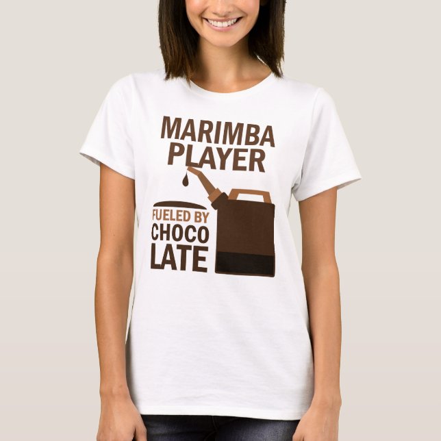 Rolig) choklad för Marimbaspelare ( T-shirt (Framsida)