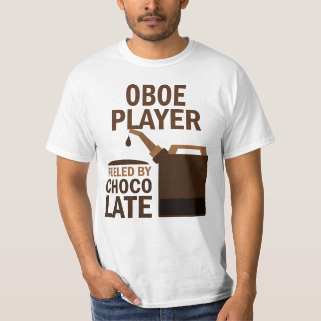 Rolig) choklad för Oboe spelare ( T Shirt (Framsida)