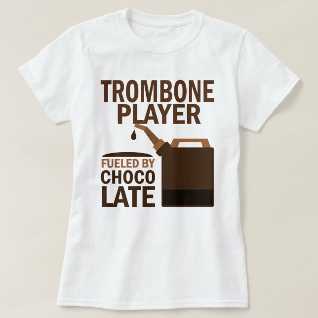 Rolig) choklad för Trombonespelare ( T-shirt (Design framsida)
