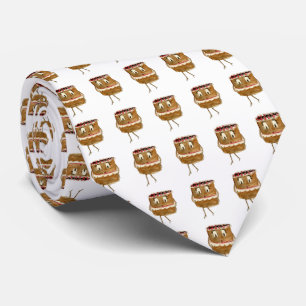 Rolig chokladkaksmönster slips