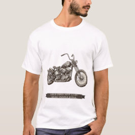 Rolig Chopper Motorcykel "Höga Rör Räddar Liv" T Shirt