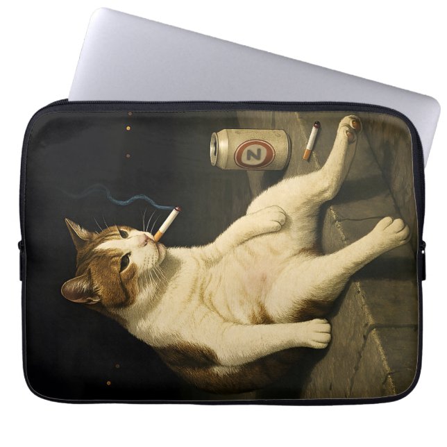 Rolig Cigaretthona Meme för Gen Z Laptop Fodral (Framsidan)