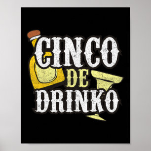 Rolig Cinco De Mayo Drinko Firande Poster