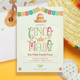 Rolig Cinco de Mayo-festfirande Inbjudningar