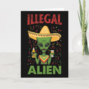 Rolig Cinco De Mayo Illegal Alien Dricker Kort