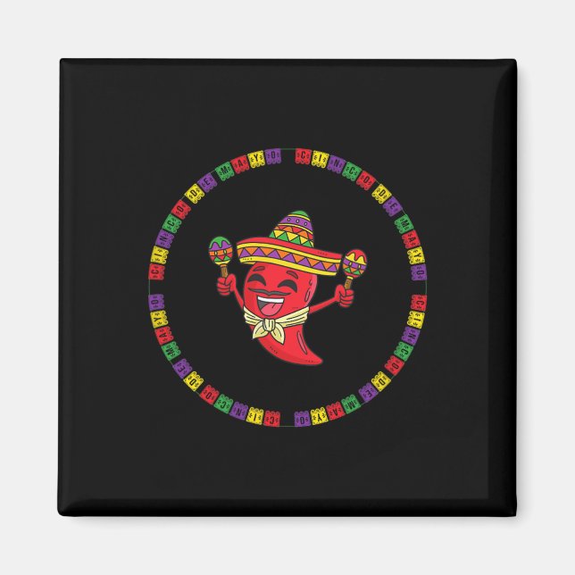 Rolig Cinco De Mayo  Magnet (Framsidan)