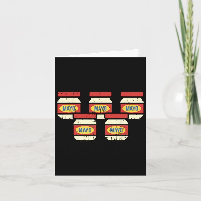 Rolig Cinco De Mayo Majonäs T-Shirt Matpratare Mex Kort (Framsida)