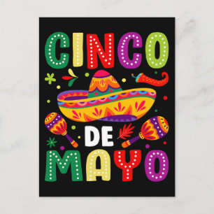 Rolig cinco de mayo mexikansk helg vykort