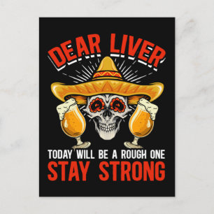 Rolig Cinco De Mayo Öljeblaskåk Alkohol Roligt Vykort