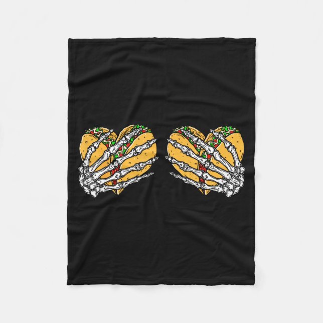 Rolig cinco de mayo taco skall hands Rolig cinco d Fleecefilt (Framsidan)