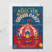 Rolig Cirkus Födelsedagsfest 