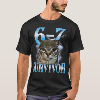 Rolig Citat 67 Katter Magonts överlevare Katt Meme T Shirt