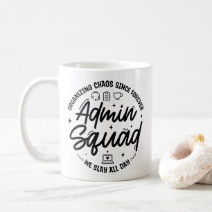 Rolig Citat Admin Prof Dag Team Organiserar Kaos Kaffemugg