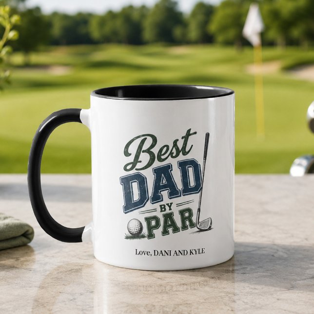 Rolig Citat Bästa Pappa av Par Golf Kaffe Mugg (Skapare uppladdad)