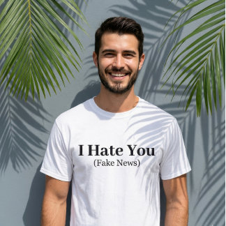Rolig Citat Bokstavsformattering Jag Hatar Dig Fak T Shirt