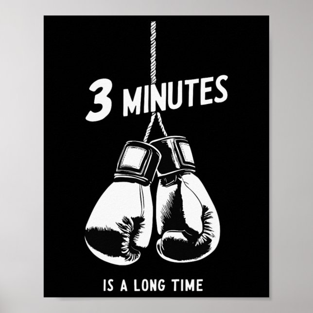 Rolig Citat Boxning Kickboxning Boxningsälskare Bo Poster (Framsidan)