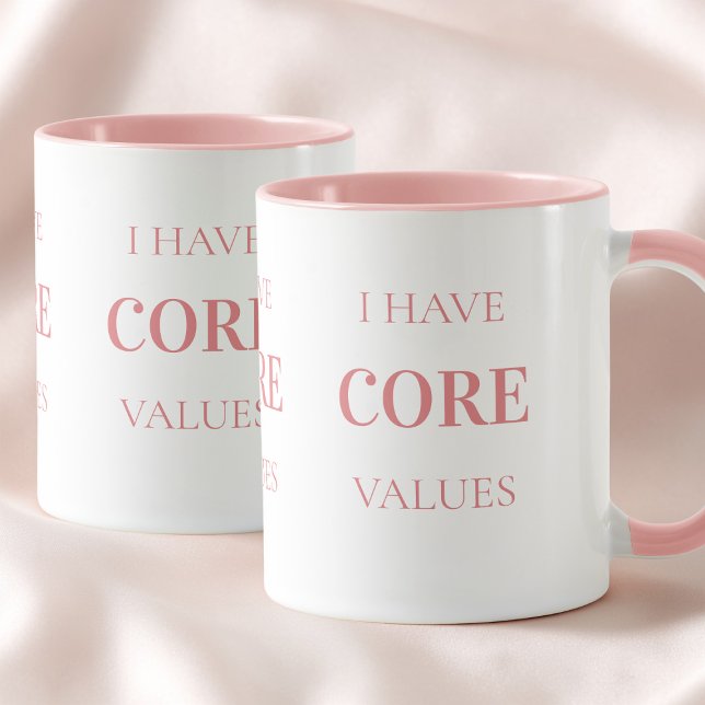 Rolig Citat Enkel Typografi Rosa Pilates Mugg (Funny Quote Simple Typography Pink Pilates Mug)
