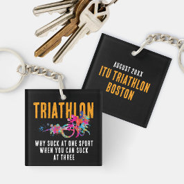 Rolig Citat Färgrik Orange Triathlonstänk