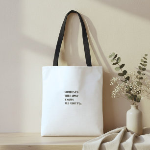 Rolig citat humor inspirerande typografi  tygkasse