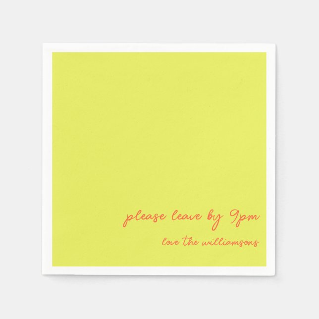 Rolig Citat Introvert Humor Anpassad Chartreuse Pappersservett (Framsidan)