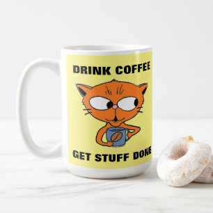 Rolig Citat Katt Kaffemugg