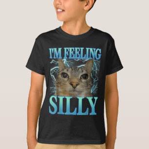 Rolig Citat Kattälskare Jag Känner Mig Dum Katt Me T Shirt
