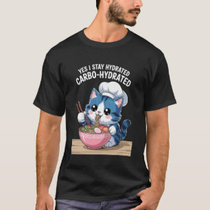 Rolig Citat Kolhydratad Katt Nudel Skämt Skämt Kvi T Shirt