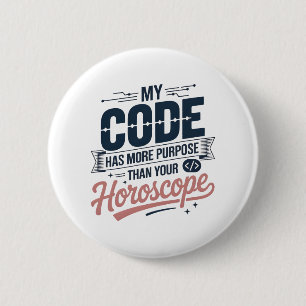 Rolig Citat om Kodning AI Programmerare Design Knapp