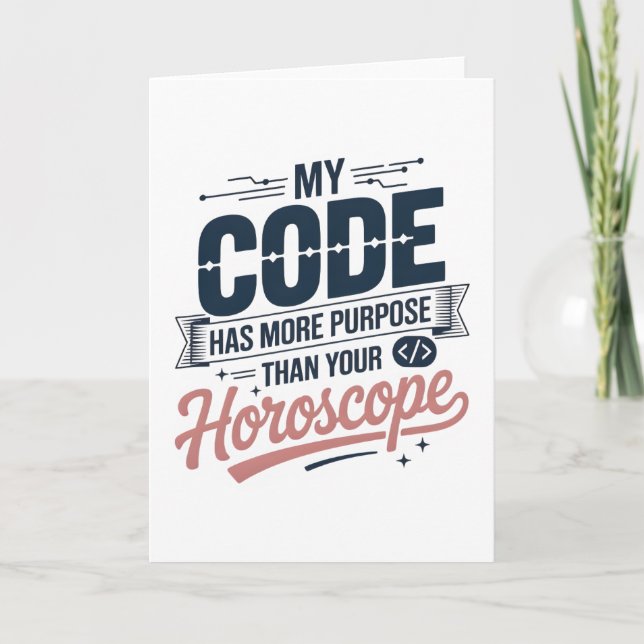 Rolig Citat om Kodning AI Programmerare Design Kort (Framsida)