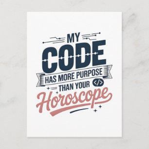 Rolig Citat om Kodning AI Programmerare Design Vykort