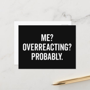 Rolig Citat Om Överreaktion Vykort