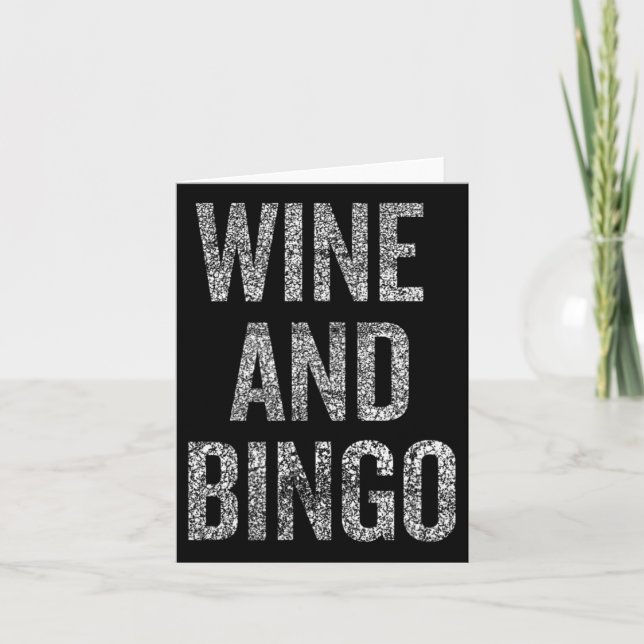 Rolig Citat om Vingnarp Bingo Sarkastisk humor Kort (Framsida)