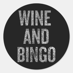 Rolig Citat om Vingnarp Bingo Sarkastisk humor Runt Klistermärke