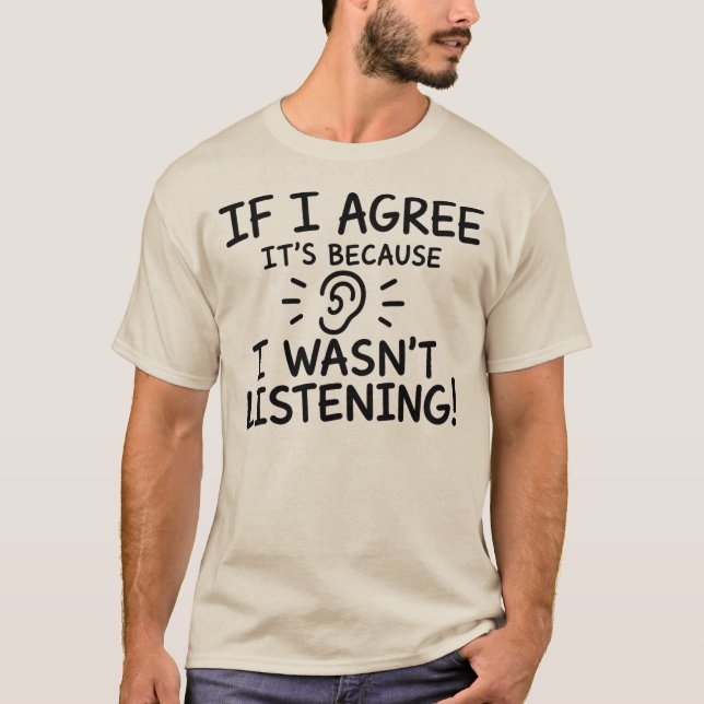 Rolig Citat Typografi Design T Shirt (Framsida)