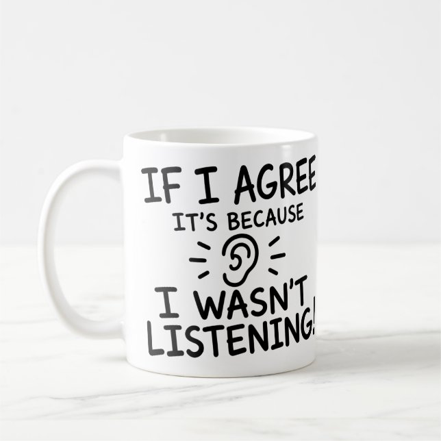 Rolig citat-typografidesign kaffemugg (Vänster)