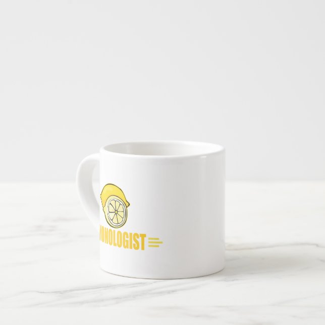 Rolig citron espressomugg (Framsida vänster)